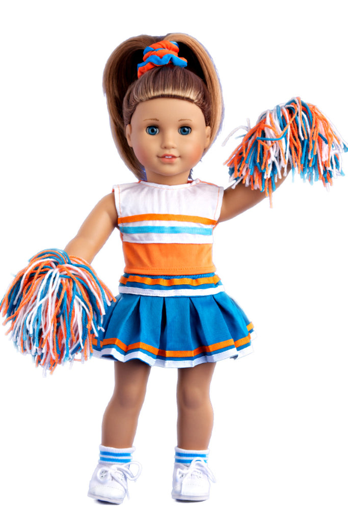 Cheerleading Outfit for American Girl or Boy or Other 18 Inch
