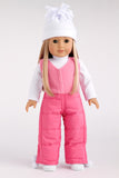 Let It Snow Clothes Fits 18 Inch Dolls Pink Snow Pants and Jacket, White  Turtleneck, Hat, Scarf, Mittens and Boots -  Canada