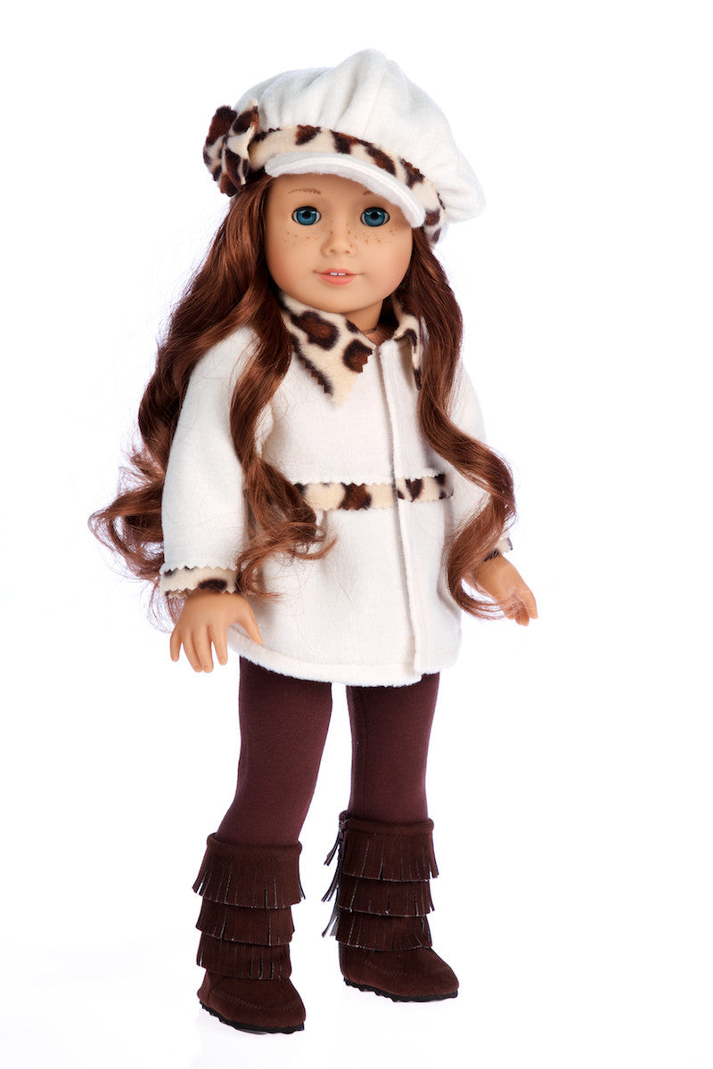 Marshmallow - 18 inch Doll Clothes - Doll Coat, Doll Coat, Hat ...